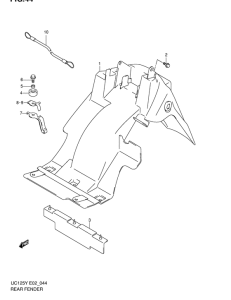 UC125 Заднее крыло