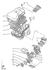 TZR125R Впускная система