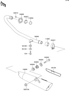 BN125 Глушитель