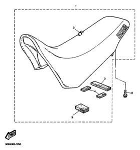 TT600R Сиденье