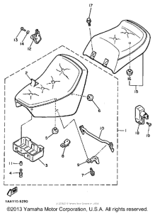 XJ700XSC Сиденье