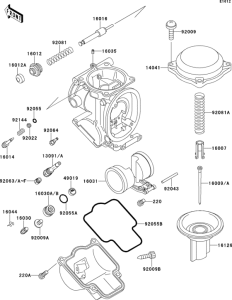 ZX400 Carburetor parts(1 / 2)