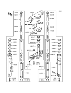 VN250 Передняя вилка