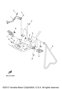YZ80M1 Подножки
