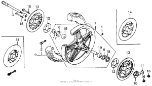 CB750 Front wheel 81-82