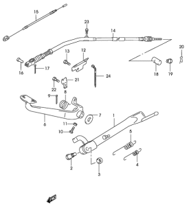 GZ125 Подножки