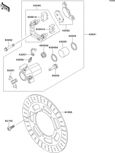 EN500 Front brake(en500-c6-c8)