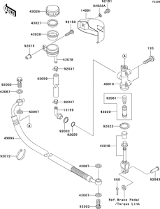 VN1500 Задний торм цилиндр
