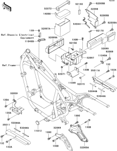 EN500 Рама ,крепежные детали
