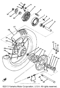 SR250G Переднее колесо