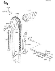 KL250 Camshaft / chain / tensioner