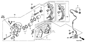 NC700X (DCT) Передний суппорт