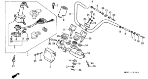 CMX450 Handle pipe / top bridge