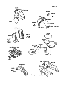 KL650 Наклейки