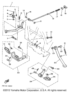 TT225T Подножки