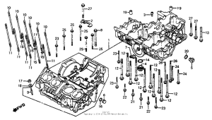 CB750SC Картер двигателя