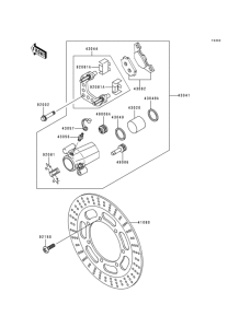 EN500 Передний тормоз