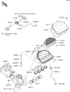 ZX636 Воздушный фильтр