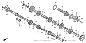 CBR1100XX Трансмиссия