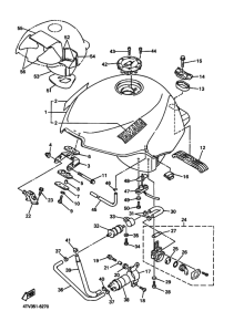 YZF600R Tank fuel