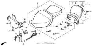 GL1500CF Сиденье