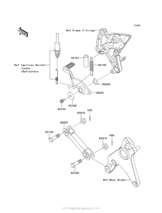 ZR1000 Педаль тормоза