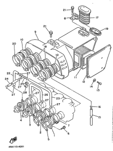XJ600H (53KW) Впускная система