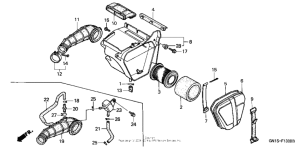 XR80R Воздушный фильтр