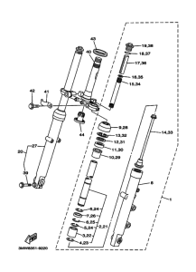 SR125 Вилка передней оси