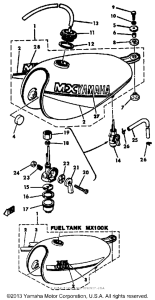 MX100H Топливный бак