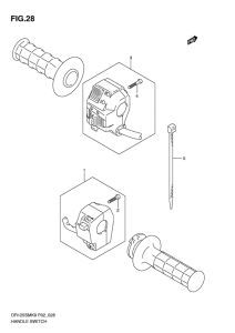 DR125 Рулевой переключатель