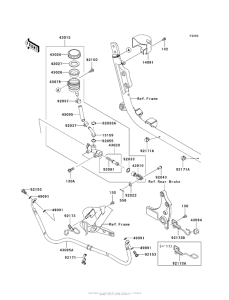 VN1700 Задний торм цилиндр