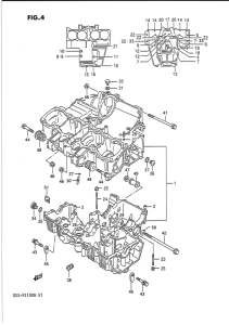 GSX-R1100 Картер двигателя
