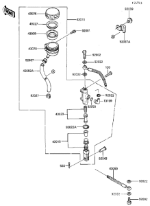 ZG1000 Задний тормозной цилиндр