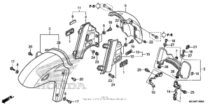 GL1800 (ABS) Переднее крыло