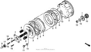 CR80R Сцепление