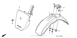 XR80R Переднее крыло