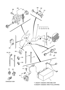 YP250 Электрика 1