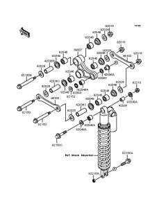 KX125 Задняя подвеска