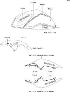 ZR1000 Decals(black / orange)(c9f)