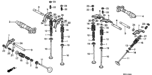 NTV650 Распред вал / клапана