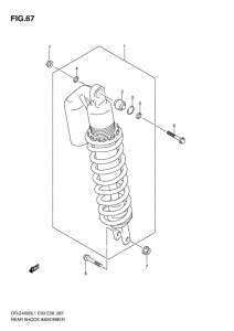 DR-Z400 Задние амортизаторы