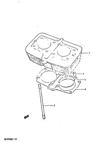 GSX400 Цилиндр