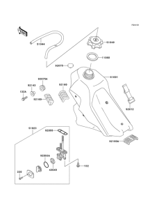 KLX300R Tank fuel