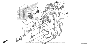 ST1300P (ABS) Передняя крышка картера
