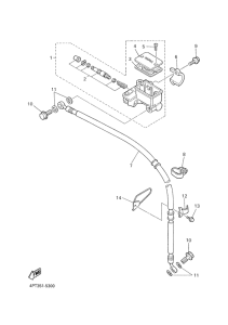 XT600E Главный тормозной цилиндр