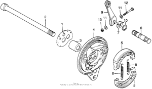 TL125 Задний тормоз