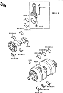 EX250 Коленвал