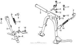 CB750 Подножка