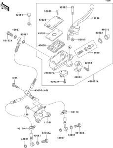 ZX1200 Главный тормозной цилиндр